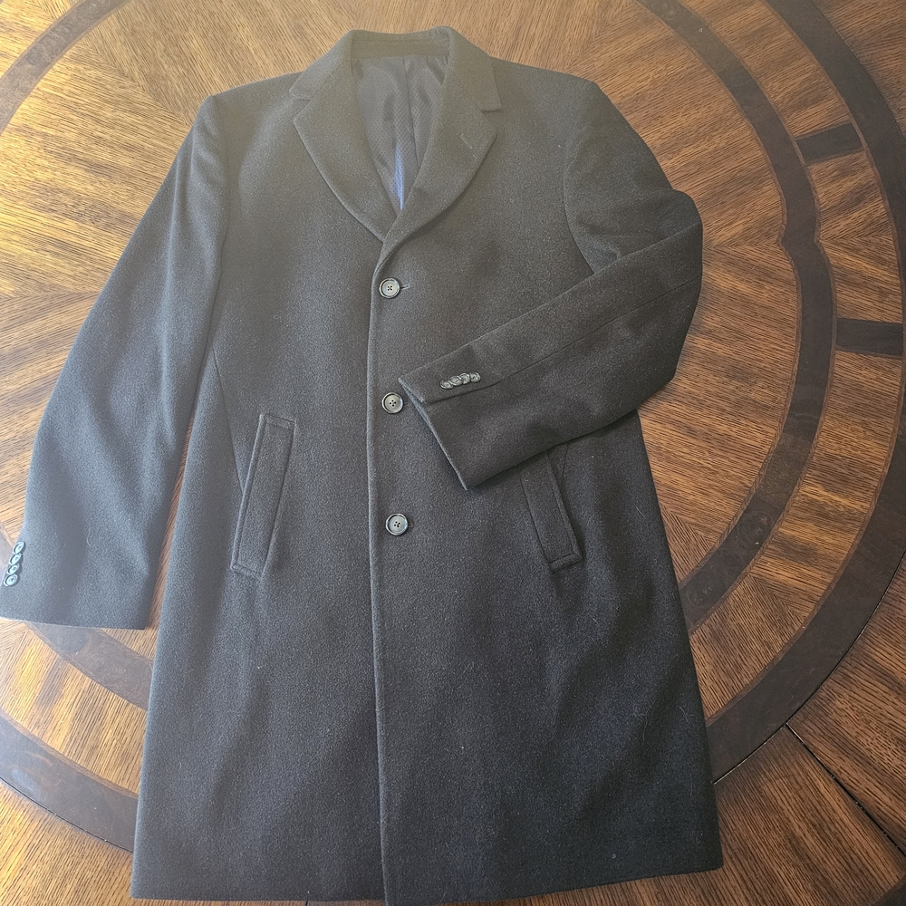 Kenneth Cole Reaction Dark Brown Overcoat Men's Size M